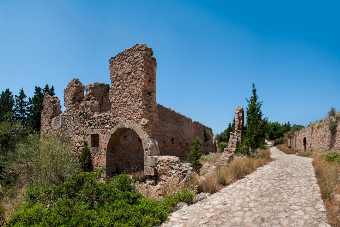 Assos Castle on the Island of Kefalonia in Greece