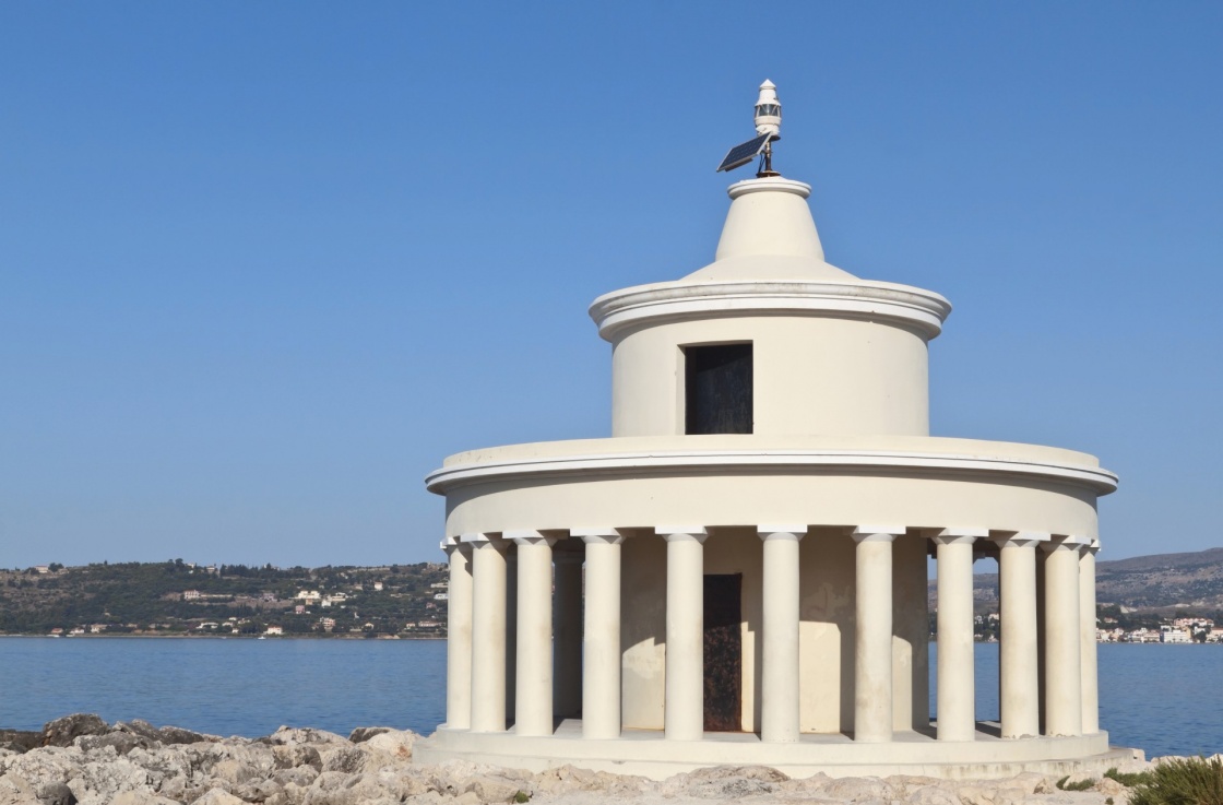Lighthouse of St. Theodore at Argostoli of Kefalonia island in Greece